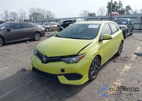 2017 Toyota Corolla Im z USA, uszkodzony, nr VIN JTNKARJE8HJ533848